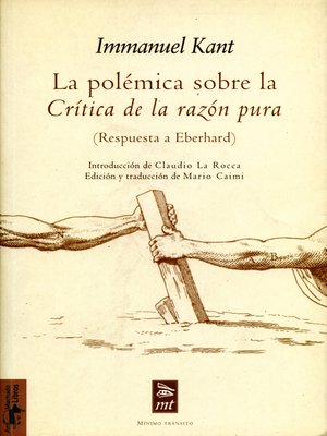 cover image of La polémica sobre la Crítica de la razón pura